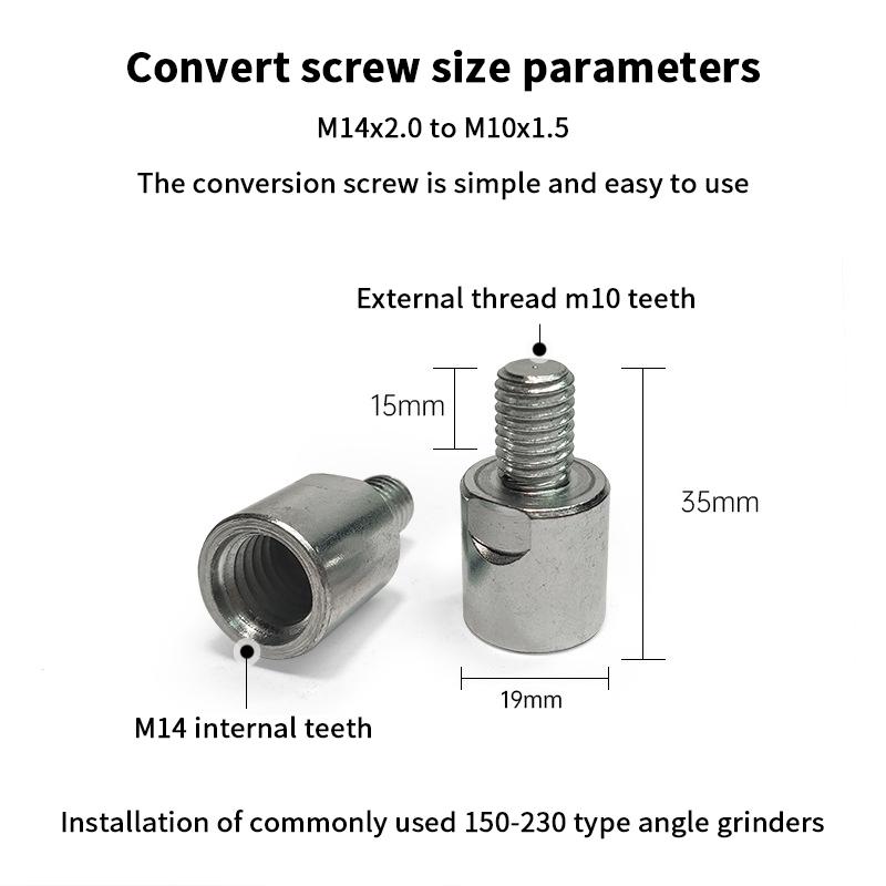 Conversion Rod Angle Grinder Conversion M5 To M10/M14 To M10 Multi-functional 3-inch Hand Electric Drill
