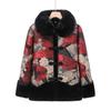 Middle aged grandmother winter coat women's fur integrated padded jacket winter plush collar padded jacket wide too clothes