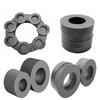 High-Temperature Ferrite Magnet with Hole, D45x22x10 - Bulk Discount Available