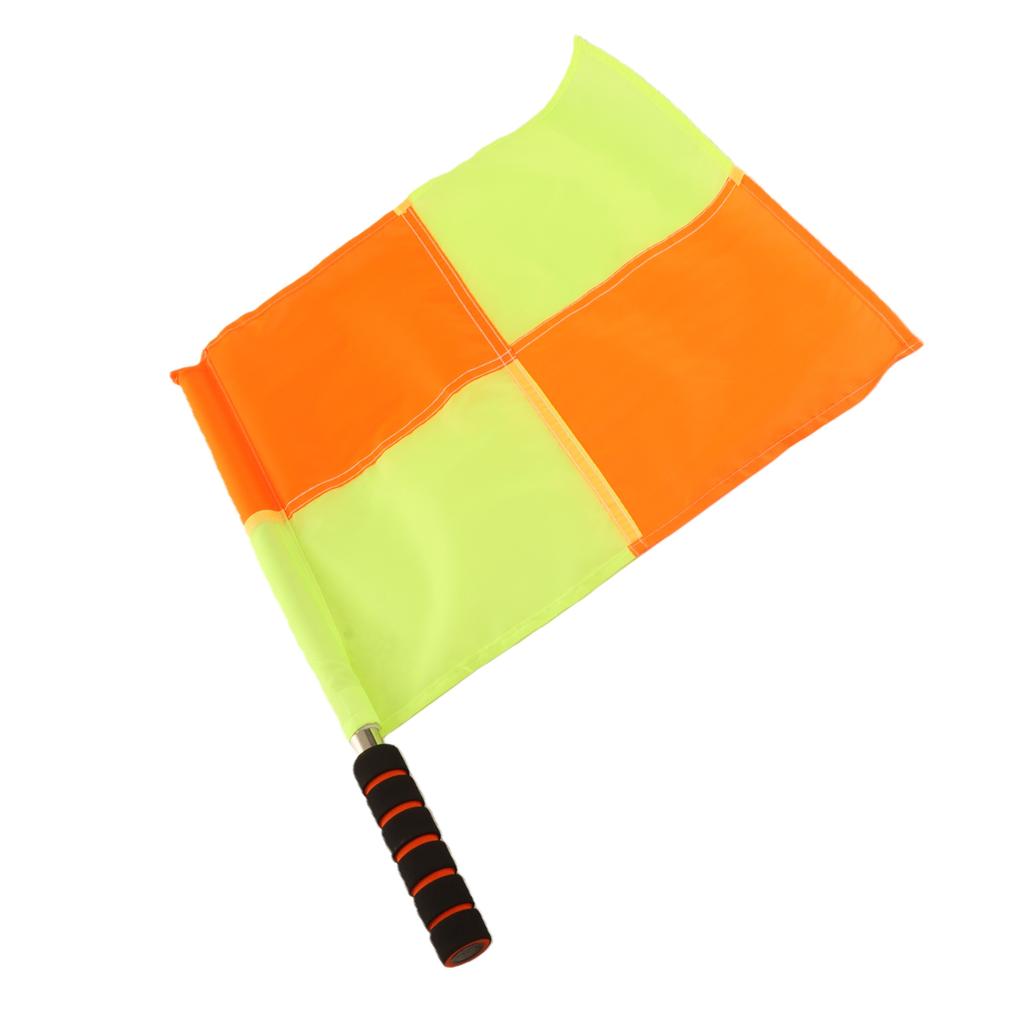 Soccer Flags Referee, 2PCS Referee Linesman Flag with Linesman Flag Match Soccer Football Hockey Training Feree Football Uk Storage Bag for Sports