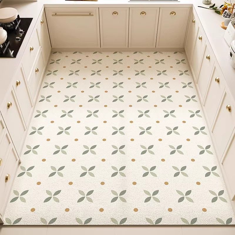 Carpet for Kitchen Waterproof Floor Mat Pvc Leather Long Non-slip Foot Mats Minimalist Home Decoration Balcony Rug Alfombra