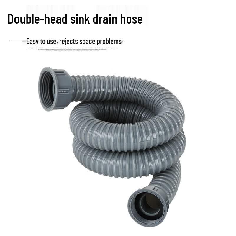 DU AO Kitchen Double Sink Drain Pipe Hose