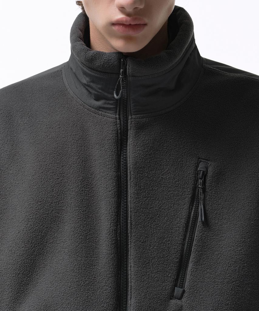 Musinsa Standard [City Leisure] Polar Fleece High-Neck Jacket [Grey]