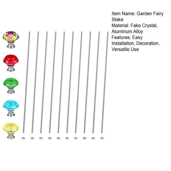 25Pcs Garden Fairy Stake Long-lasting Threaded Rods Versatile DIY Fairy Stake for Garden Yard Outdoor Decor