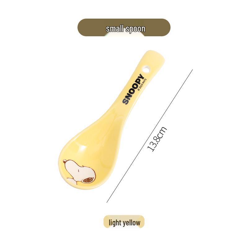 Миска детская керамическая с милым мультяшным Снупи - Четырехцветная смешанная миска для риса, столовая посуда