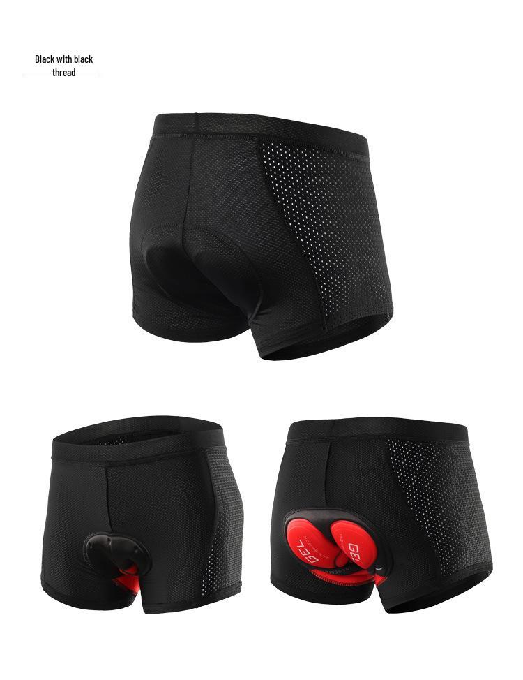 Isuo Men's Cycling Underwear Shorts with Thick Silicone Cushion, Quick-Drying for Road Biking