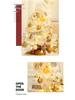 White PVC Flocked Mini Desktop Christmas Tree Set with Ornaments