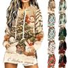 Women's Casual Long Sleeve Christmas Print Hoodie for Winter Holiday