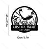 Customizable Metal Wall Art Diving Silhouette Fairy Tale Theme Home Garden Outdoor Party Decor