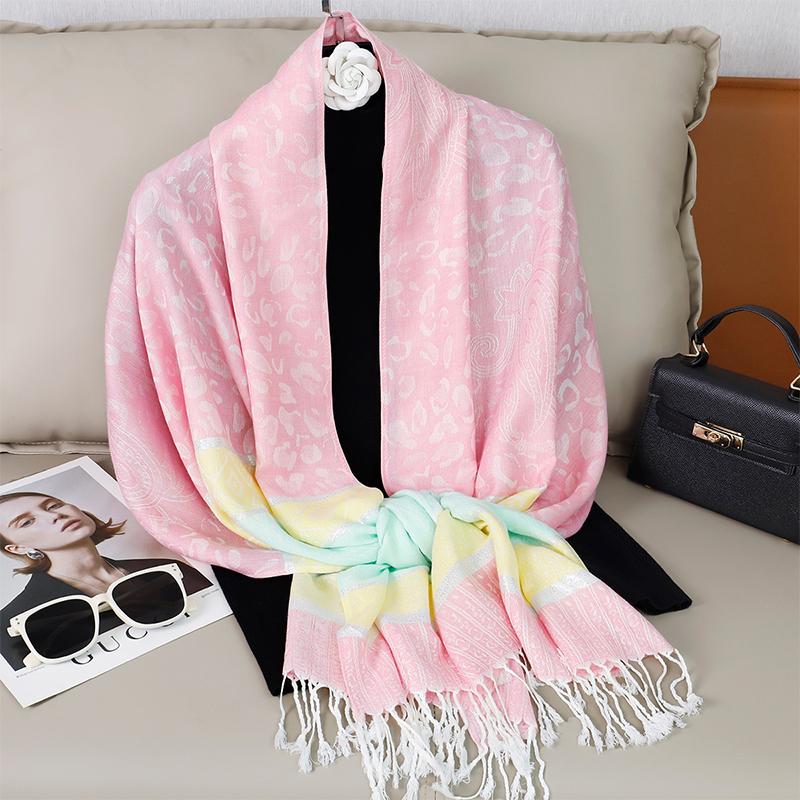 New Luxury Autumn Cashmere Pashmina Shawls Women Warm Jacquard Scarves Lady Wrap Foulard Poncho Echarpe Stoles Scarf