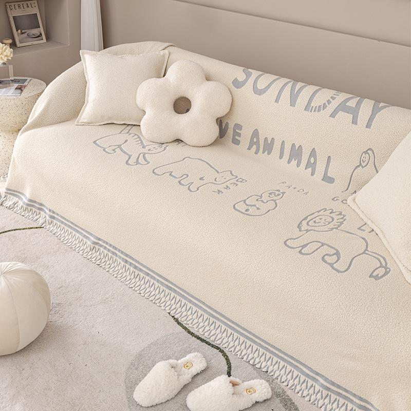 

Современный Простой Зимний Чехол на Диван Ткань Полный Чехол Имитация Шерпы Зимний Плюшевый Чехол на Диван Теплое Покрывало для Дивана 180*130cm