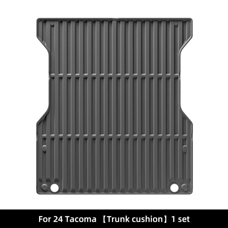 Stain-Resistant TPE Floor & Rear Bed Mats for 2004-2024 Toyota Tacoma