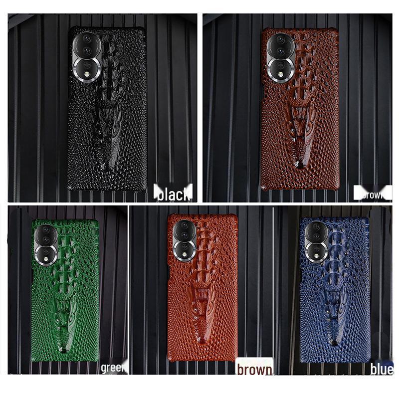 

Чехол из натуральной кожи для Honor 30/30 Pro — рисунок из коровьей кожи с головой дракона, дизайн с полузакрытием, подходит для Honor 30 Youth Edition Honor 30 Pro чёрный