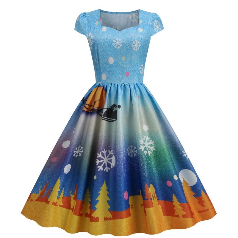 JPNTKY Fashion Summer Spring Short Sleeve Casual Dresses