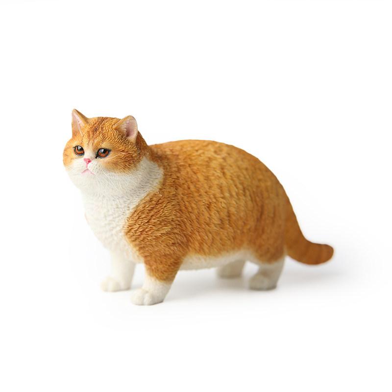 Simulated Siamese Cat Doll Resin Handicraft Simulated Animal Sculpture Cute Fat Cat Decorative Figurines Home Decoration
