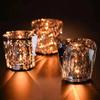 1PC Crystal Atmosphere Table Lamp Diamond-shaped Rechargeable Night Light for Bedroom Living Room Bar Party Decor Lighting