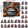 Halloween Countdown Advent 2D Acrylic Countdown Calendar Toy Figures Holiday Planner Decor 24 Days For Girl Boy Toddler Kids