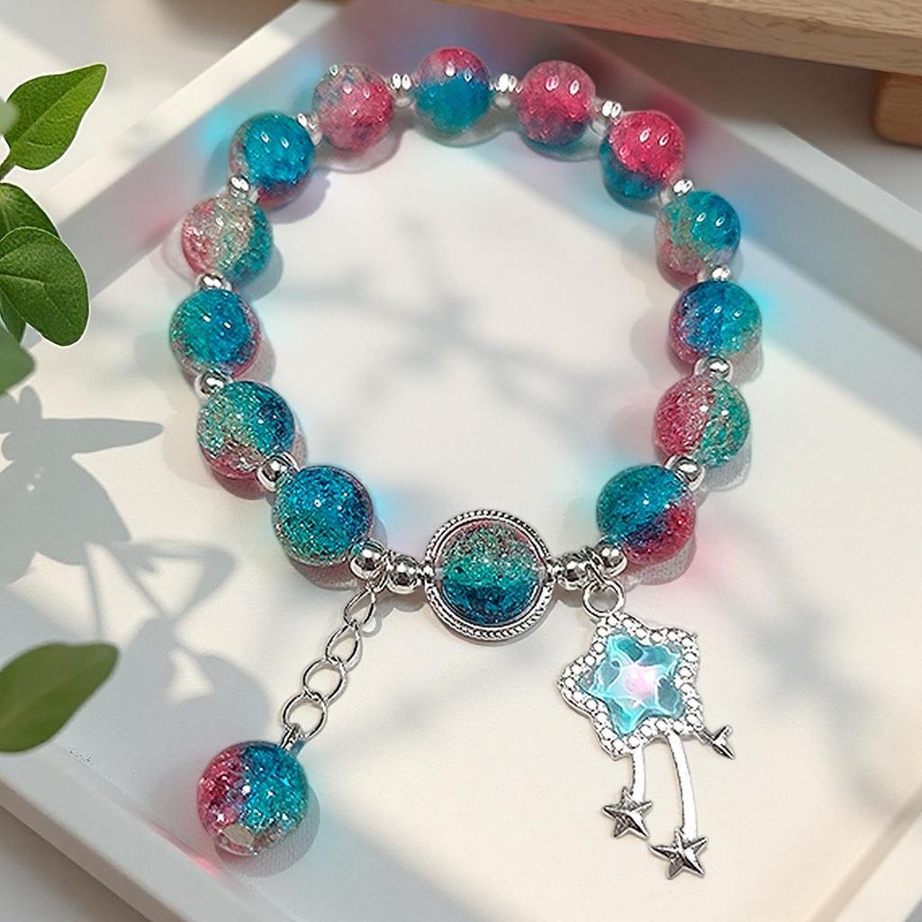 Butterfly Love Flower 10mm Handmade Beaded Bracelet - Original, Personalized, Exquisite Jewelry Gift for Friends and Newcomers