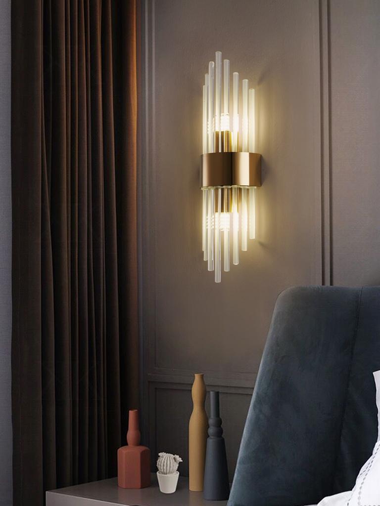 Modern Gold/Black Luxury Crystals Wall Sconce Lights,lustre hotel,Hallways,Bedrooms Other Home Decor,Outdoor Indoor Night Light