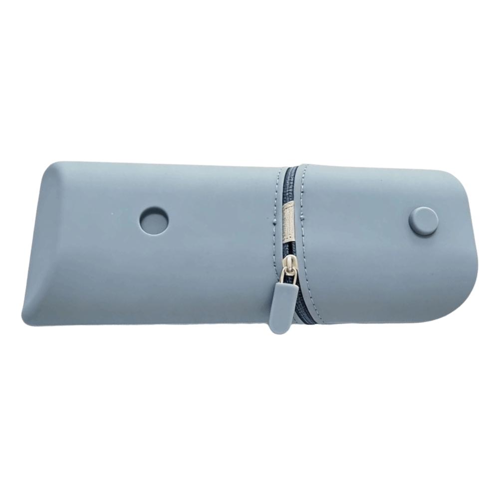 Eco-Friendly Silicone Pencil Case Soft Macaron Desk Organizer Gift синий