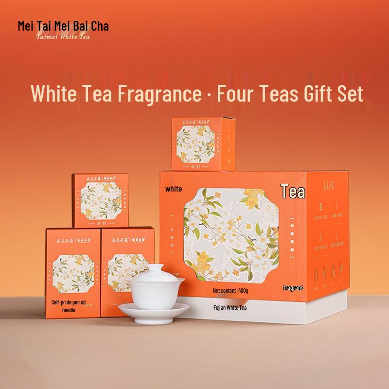 Fuding White Tea Gift Box - Silver Needle, White Peony, Shou Mei, Gong Mei