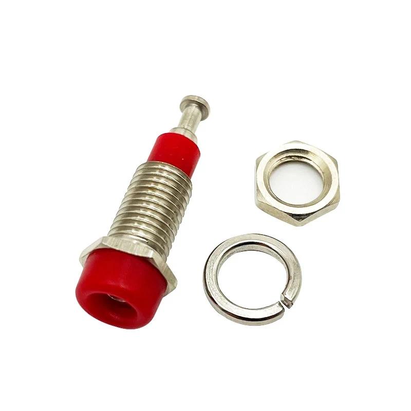 20/50/100PCS 2mm Banana Female Socket Jack with Insulated Copper Wiring Terminal—Ideal for Panel Testing and Speaker Connections