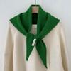 Premium Australian Wool and Cashmere Solid Color Women's Triangle Shawl-Scarf