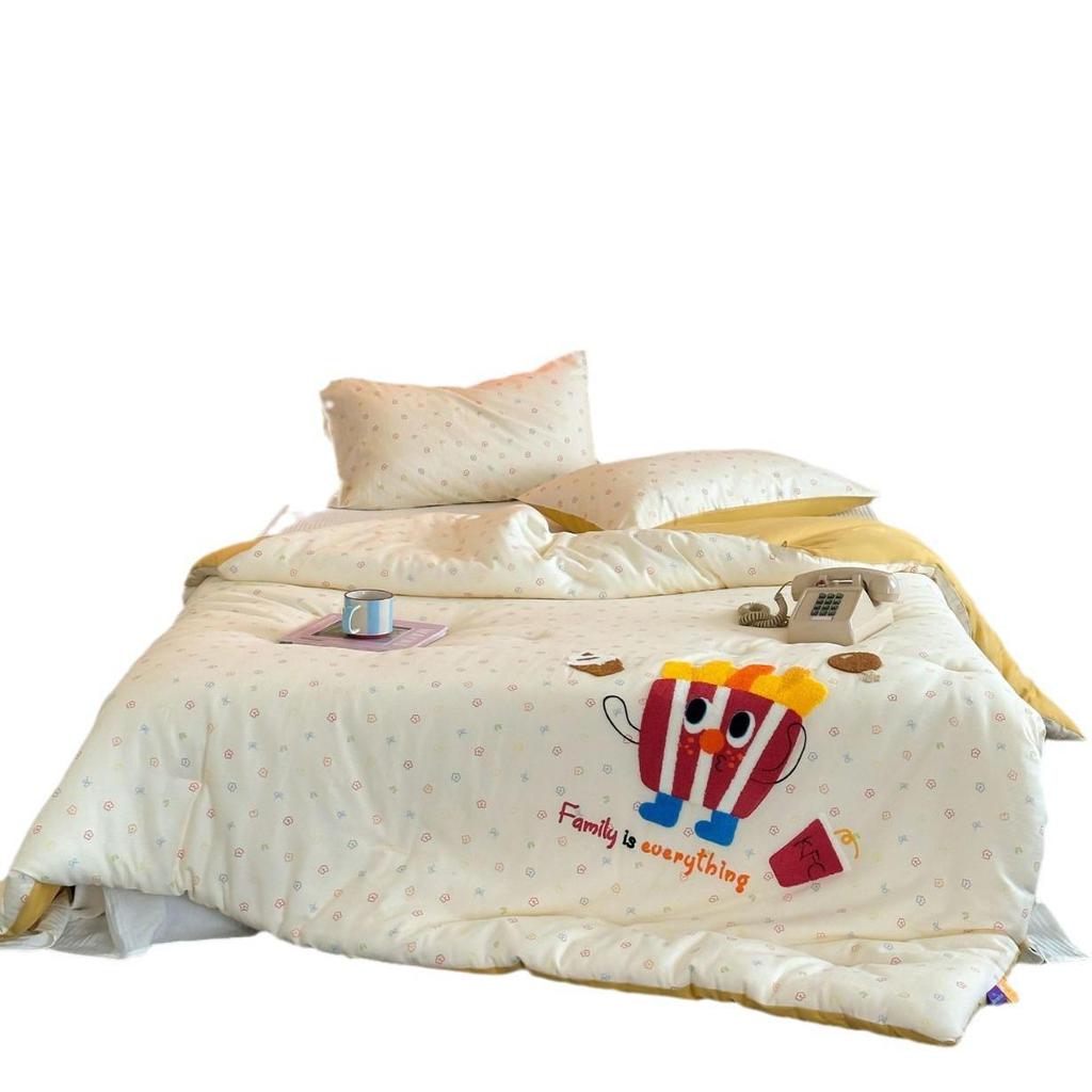 Steppdecke aus reiner Baumwolle der Klasse A – warme Winterdecke für Kinder und dicke Steppdecke für Frühling/Herbst, Kern für Studentenwohnheime, vier Jahreszeiten, reine Baumwolle.