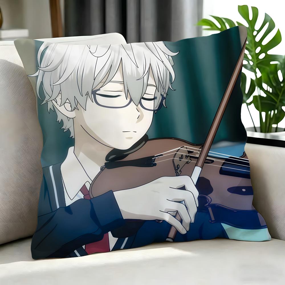 Anime Ao No Orchestra Cushion Cover Cushion Cover Set 4Pcs 50X50 45X45 40X40 Pillowcase Decorative Sofa Home Decor