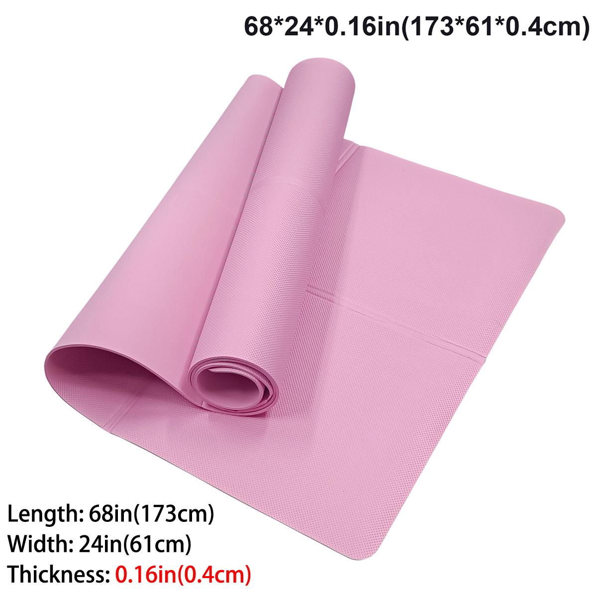 

4MM Thick EVA Yoga Mats Anti-slip Sport Fitness Mat Blanket for Exercise Yoga Pilate Gymnastics Mat Fitness Equipment Floor Work рожевий
