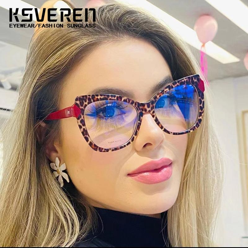 Retro Leopard Kwadratowe Fotochromowe Okulary Korekcyjne Kobiety Moda TR90 Okulary Komputerowe z Dioptriami 0 -0.5 -1.75 -4.5 -6.0