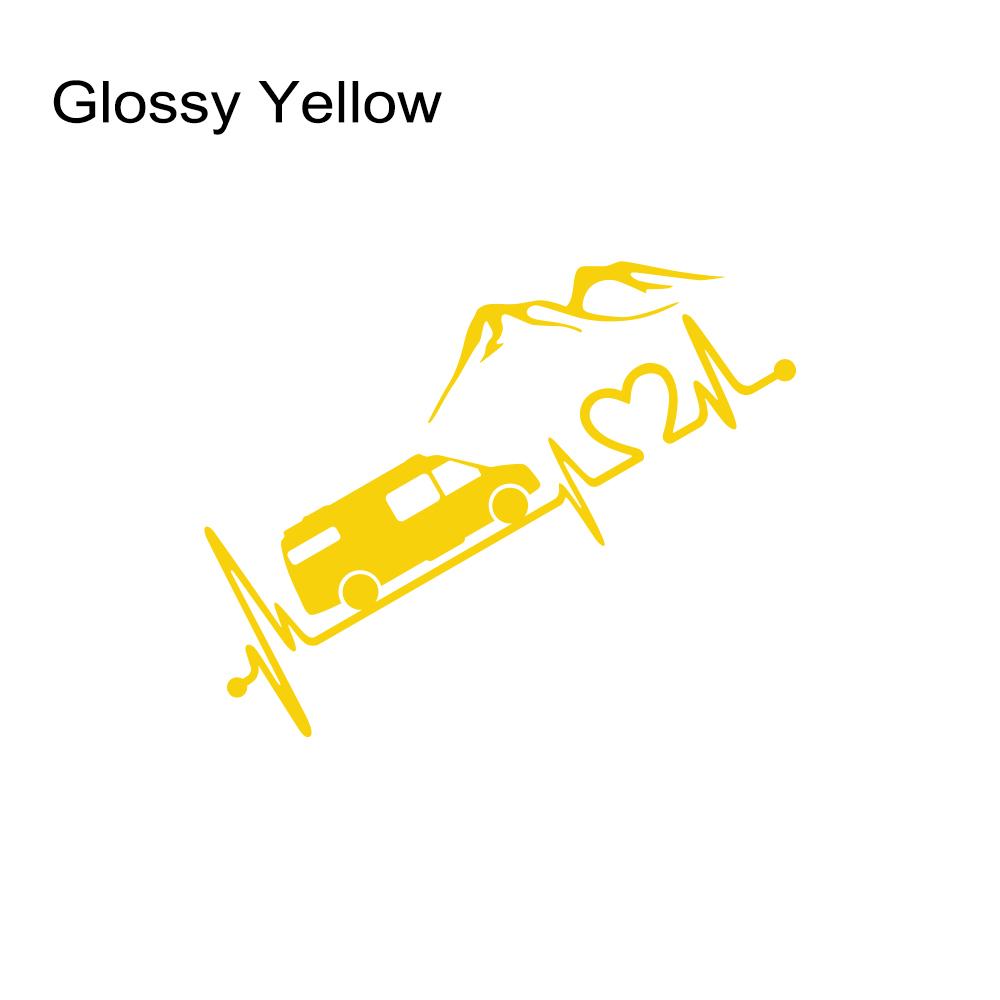 Various Sizes Camper Van Vinyl Decal Car Mountain Style Sticker Waterproof Auto Decoration On Car Body Bumper Rear Window Laptop