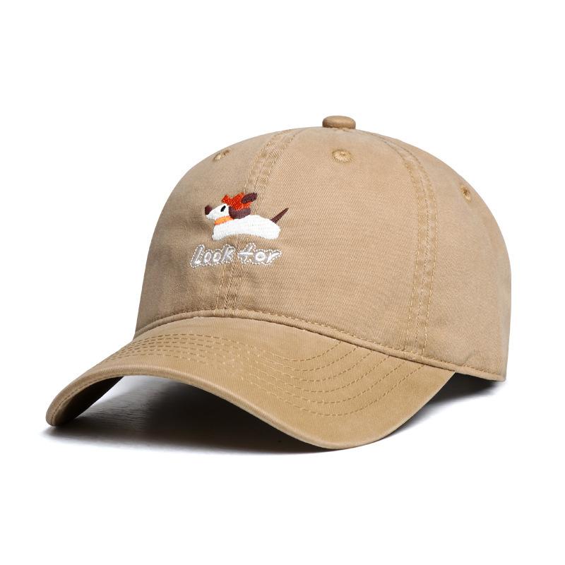 Cute Niche Design Puppy Baseball Cap Children'S Sunshade Leisure Increase And Deepen Large Brim Cap