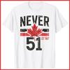 NEVER 51 Canada Is Not For Sale EST 1867 Proud Canadian White Cotton T-Shirt Unisex T-Shirt