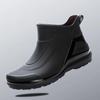 Rain Shoes Men's Short Tube Waterproof Casual Rain Shoes Fashionable Anti Slip Rain Shoes Thick Wear-resistant Rain Boots