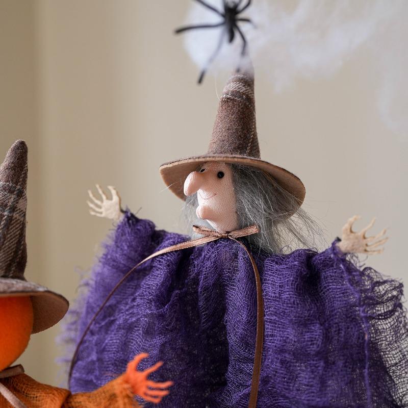 Multicolor Halloween Hanging Decoration Ghost Witch Scene Dress Up Drop Ornament Cartoon Pumpkin Hanging Pendants Party Supplies