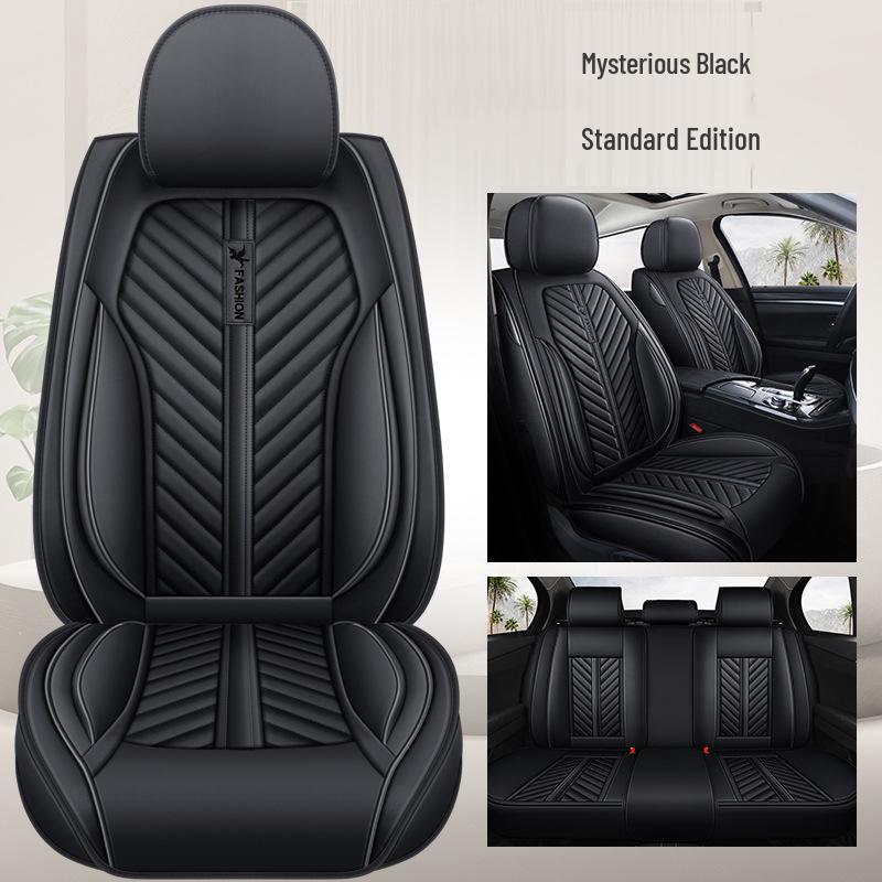 Universal Four-Season Sporty Microfiber Leather Car Seat Cover