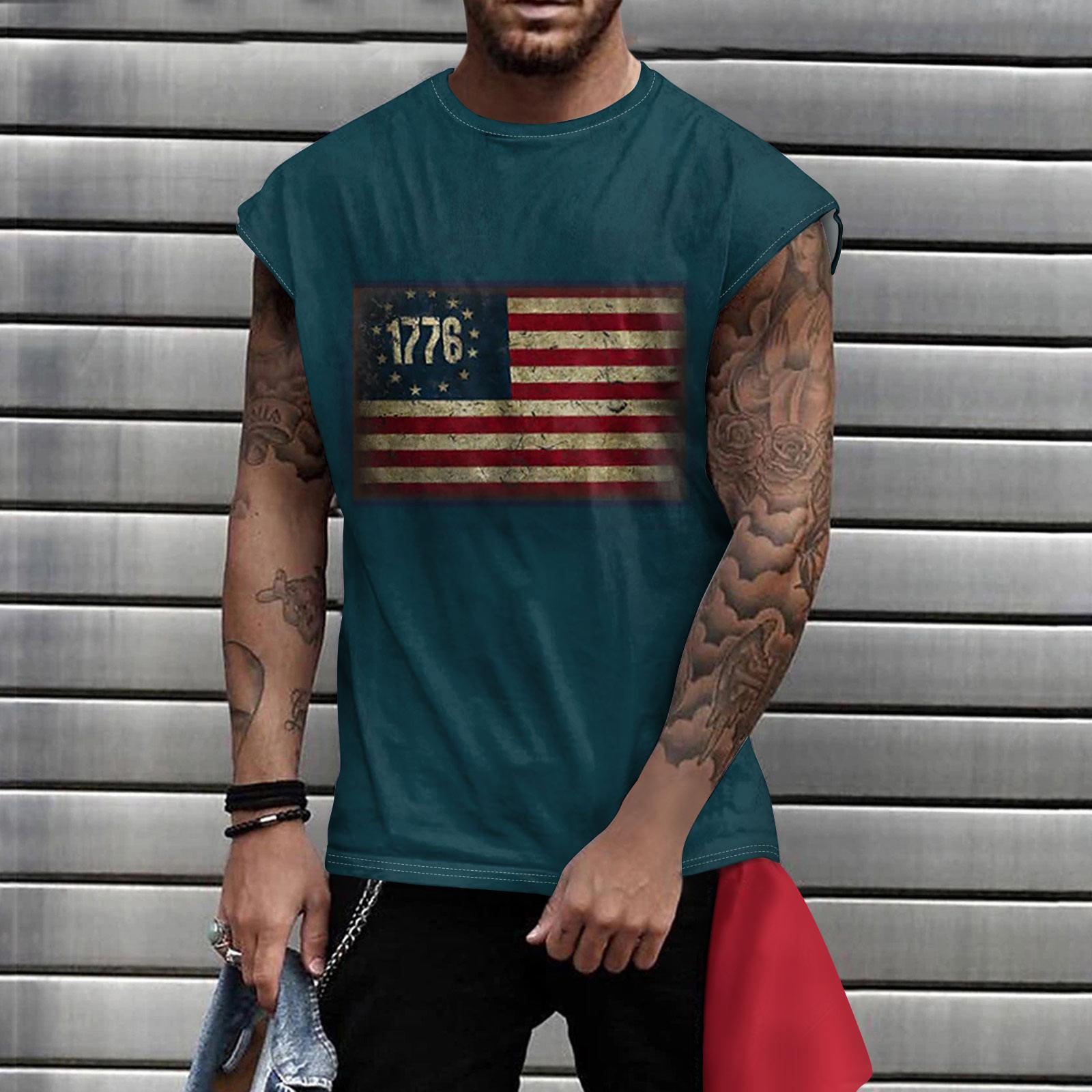 

Мужской летний модный повседневный топ без рукавов на бретельках XXL