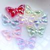 10 Stück 32 mm * 18 mm Mischkristall ab farbiger Schmetterling Acryl Flache Rückseite dekoratives Sammelalbum DIY Schmuck Handyhülle verzierter Schmetterling