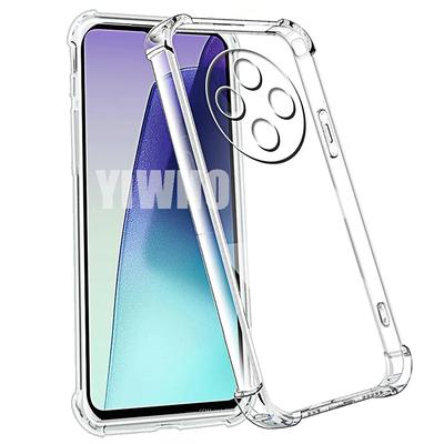 Airbag Transparent Telefonskal för Redmi 14C 13C 12C 10C 9C NFC 13 12 11 10 Skyddande Lins Stötsäkert Baksida Mjuk TPU Mjukt Skydd