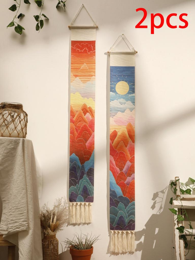 Multiple Styles Sunrise And Sunset Tapestry Boho Moon Home Decoration Room Wall Decor Nordic Wall Hanging Hanging Ornaments Gift