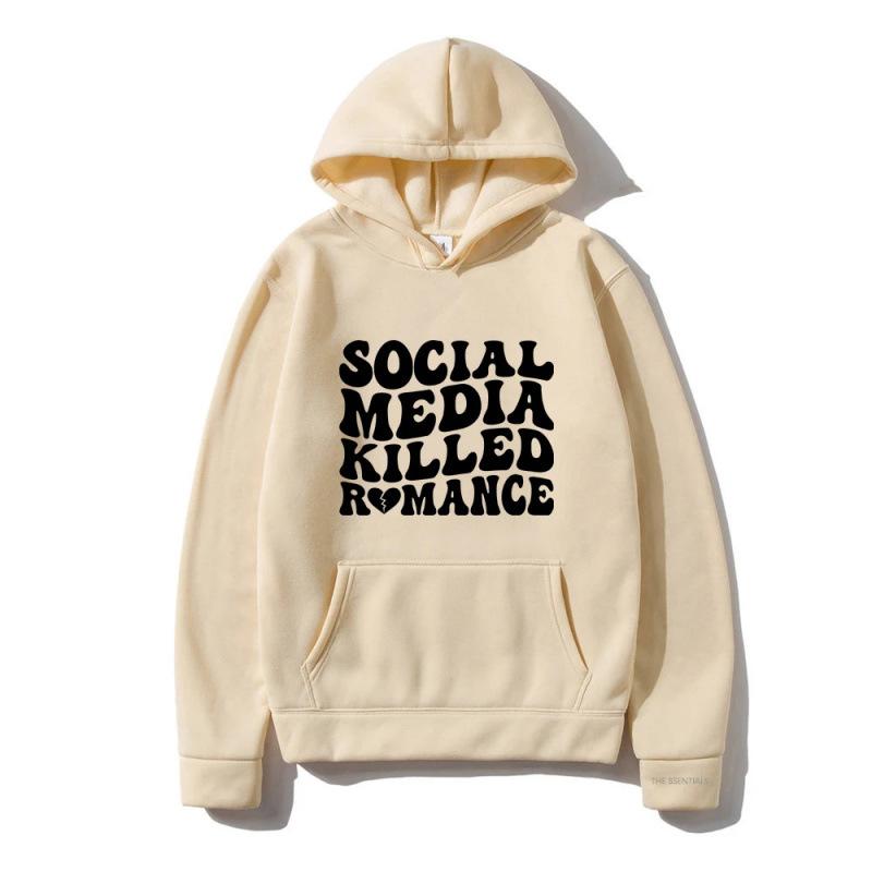 Letter Print Graphic Printing Sweatshirts for Fans Casual Long Sleeve Men/Women Clothing