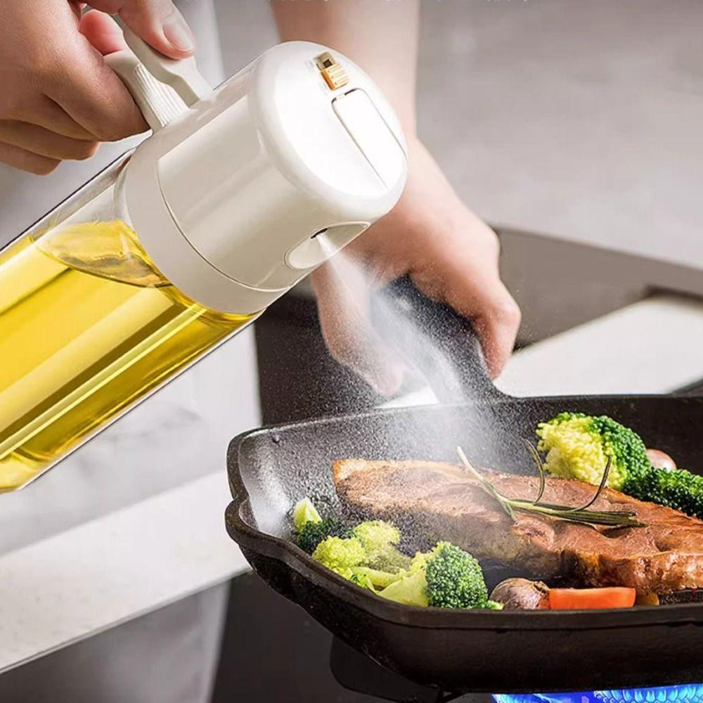 550ML Kitchen Oil Dispenser 2 in 1 Design Olive Oil Sprayer Oil Spray Bottle  BBQ Cooking