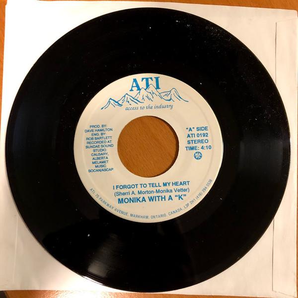 

7inch Record MONIKA VETTER I Forgot To Tell My Heart ATI0192 ATI Canada World Music Used