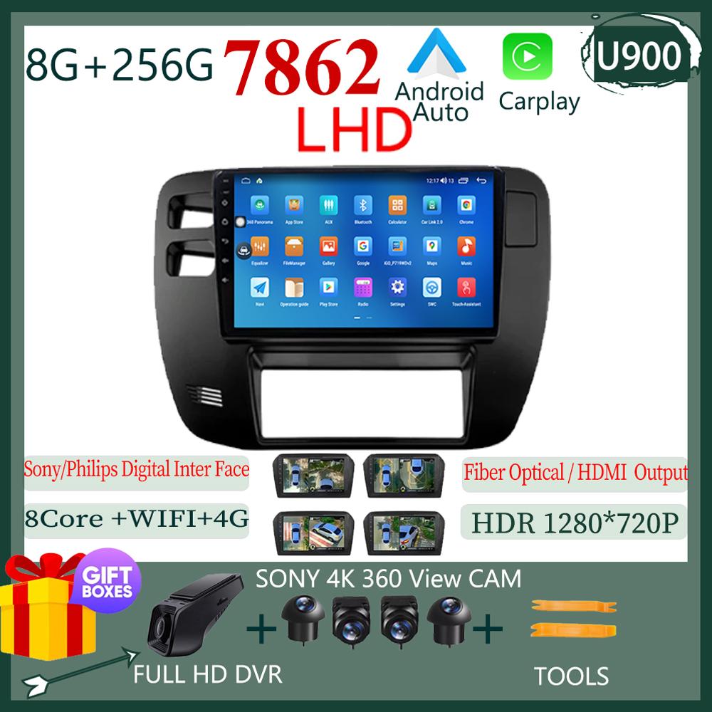 For Nissan Patrol 1997-2005 Android 14 LHD RHD Touch QLED Screen Radio Video DVD GPS GPS Bluetooth WIFI DSP 4G Carplay Stereo BT