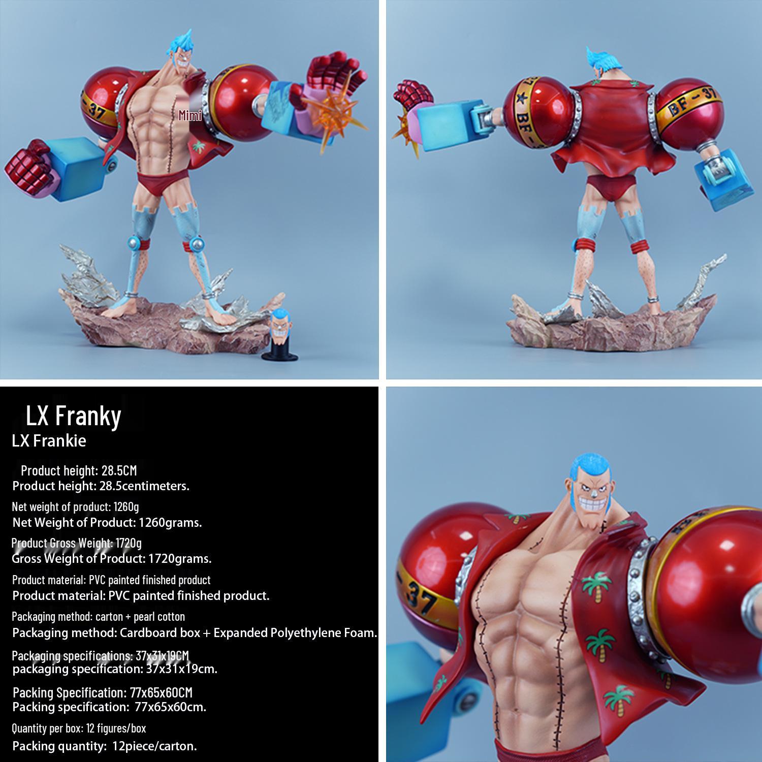 

One Piece Double Head Figure: Monkey D. Luffy & Franky Statue (Large Size)