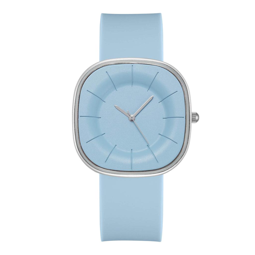 Japanese Minimalist High-Value Creative Student Niche High-End Women'S Sugar Cube Silicone Watch