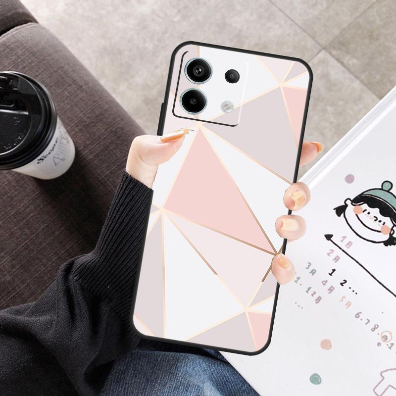 Love Rose Gold Style Cover For Xiaomi Redmi Note 14 10 11 12 13 15 Pro Plus Case For Redmi 15 15C 14C 12C 10C 13C