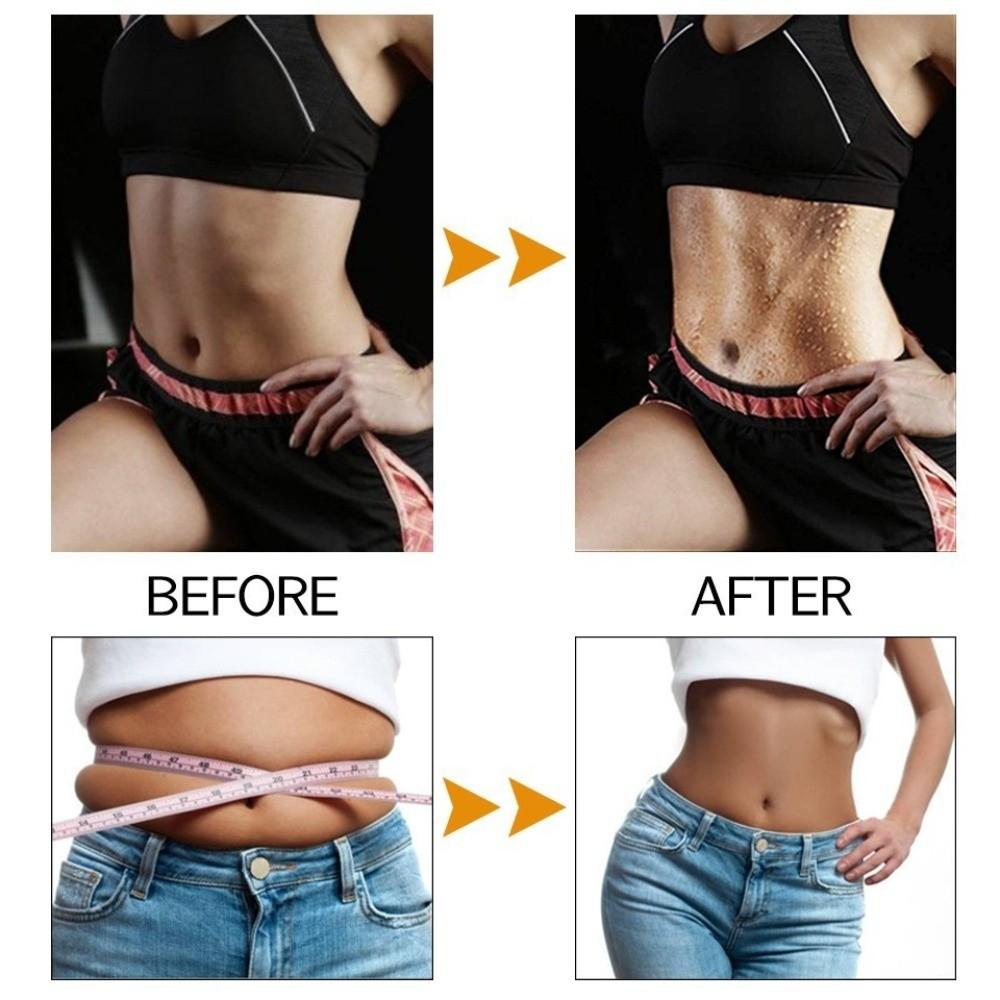 Fat Burning Zipper Waist Slimming Belt Belly Sweat Workout Fitness Shapewear  Women