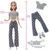 11 PCS/Set Doll Clothes for Barbie Doll 30cm Doll Accessories Dress Skirts Hangbag Shoes Boots Kids Toy Gifts